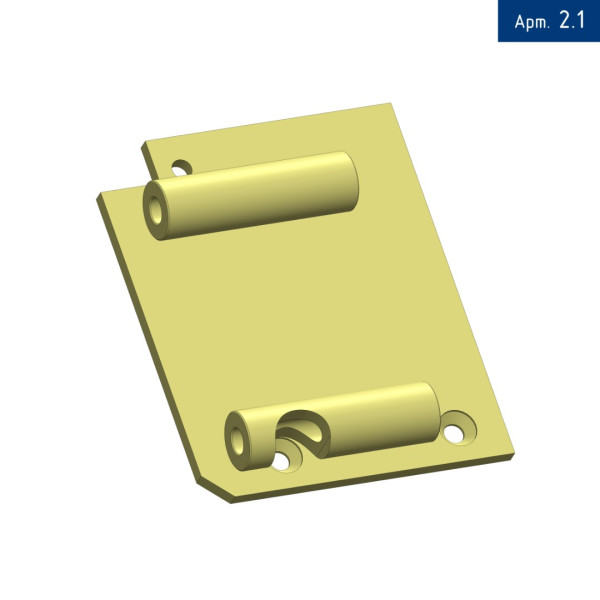 Кронштейн компрессора для Ford Transit 2.2 RWD (общий ремень 7РК3170) с 2012 г.в., под компрессор SD 5H14/7H15