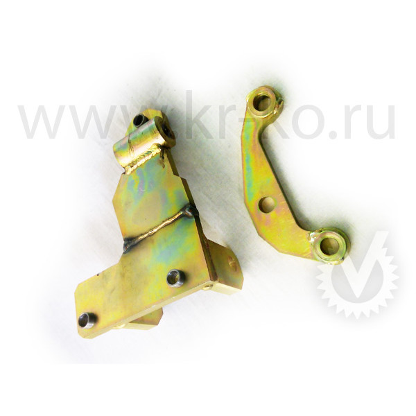 Кронштейн компрессора для Ford Transit 2.2 задний привод (общий ремень 7РК3120) максимум прижатый к ДВС, под компрессор SD 5H14/7H15
