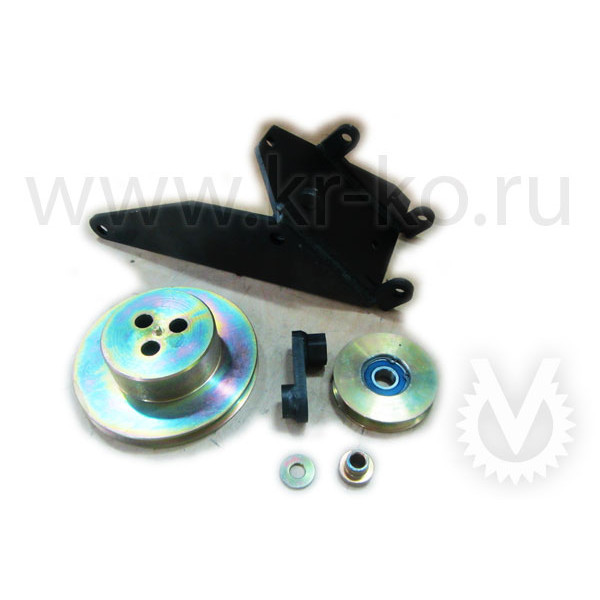 Кронштейн компрессора для Ford Tranzit 2.2, 2.4 с доп. шкивом (задний привод), под компрессор SD 5H14/7H15
