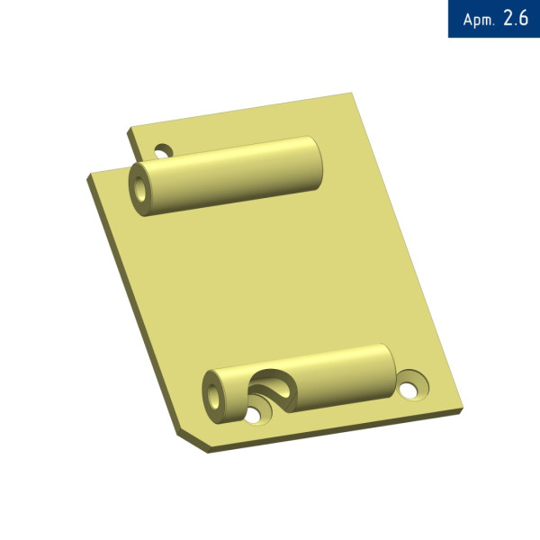 Кронштейн компрессора для Ford Transit 2.4 задний привод (общий ремень 7РК2872) с 2006-2012 г.в., под компрессор SD 5H14/7H15