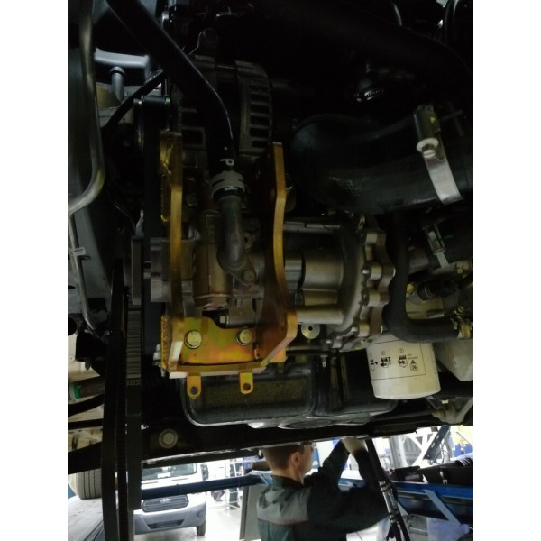 Кронштейн компрессора для Ford Transit V348 2.2л FWD (передний привод) с кондиционером с 2012 г.в, под компрессор SD5H14/7H15