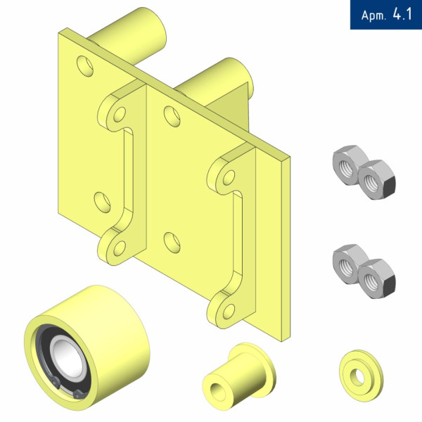Кронштейн компрессора для Hyundai HD 120 с двигателем D6GA Е4-Е5, под компрессор SD 5H14/7H15