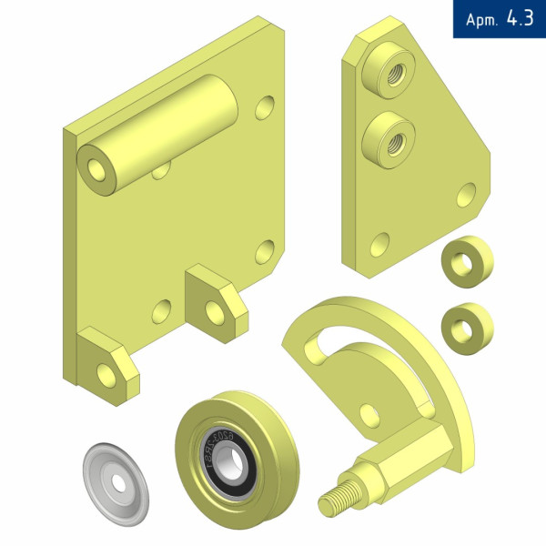 Кронштейн компрессора для Hyundai HD 120 с двигателем D6DA E3, под компрессор SD 5H14/7H15