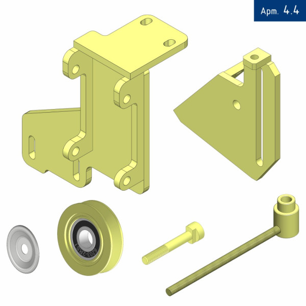 Кронштейн компрессора для Hyundai HD 78 с двигателем D4DD E3, под компрессор SD 5H14/7H15