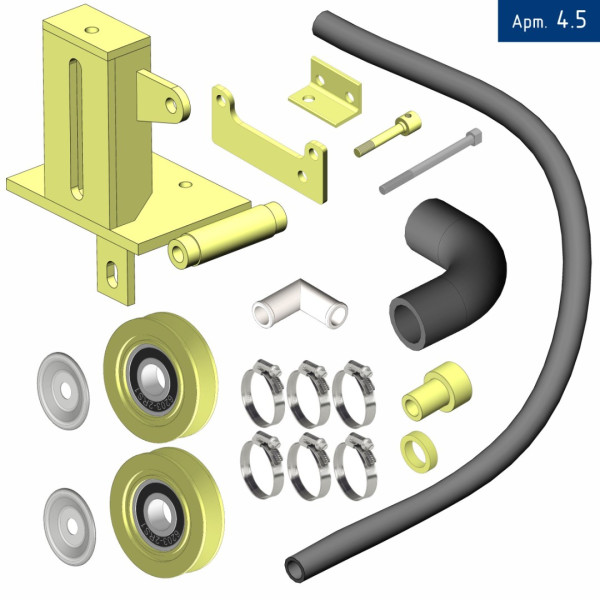 Кронштейн компрессора для Hyundai HD 78 с двигателем D4DD Е3 (с кондиционером), под компрессор SD 5H14/7H15