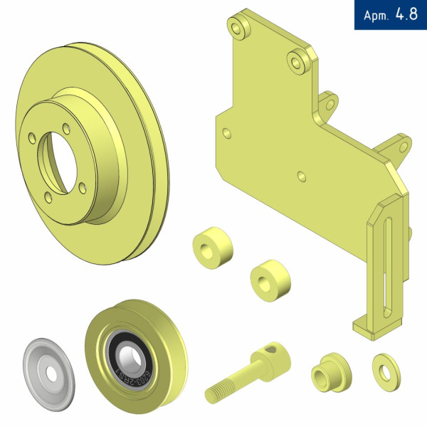 Кронштейн компрессора для Hyundai PORTER H100 с двигателем D4BF, под компрессор SD 5H11, 5H14/7Н15