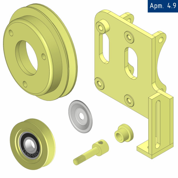 Кронштейн компрессора для Hyundai PORTER II с двигателем D4BH, под компрессор 5H14/7H15