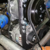 Кронштейн компрессора для Hyundai HD 78 с двигателем YC4DN c CNG (метан), под компрессор SD 5H14/7H15