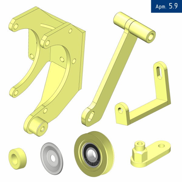 Кронштейн компрессора для ISUZU с двигателем 4JJ1 Е5, под компрессор 5H14/7H15