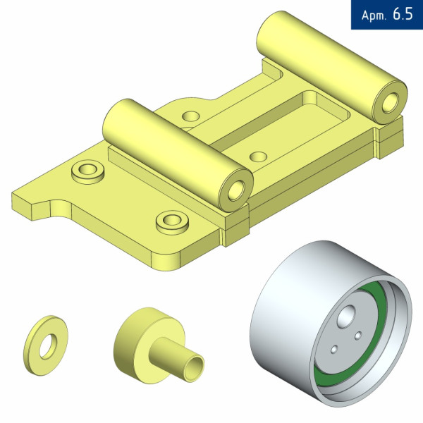 Кронштейн компрессора для Iveco Deyli 3.0 с двигателем F1с L поднятый 1100M, под компрессор SD 5H14/7H15