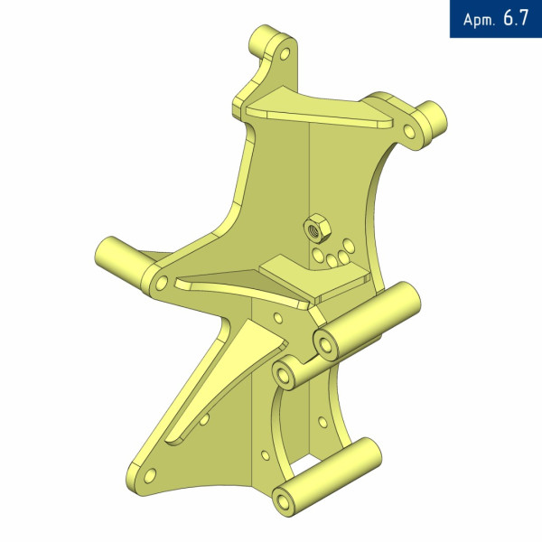 Кронштейн компрессора для Iveco Deyli 3.0 с двигателем F1с (с кондиционером), под компрессор SD5H14/7H15