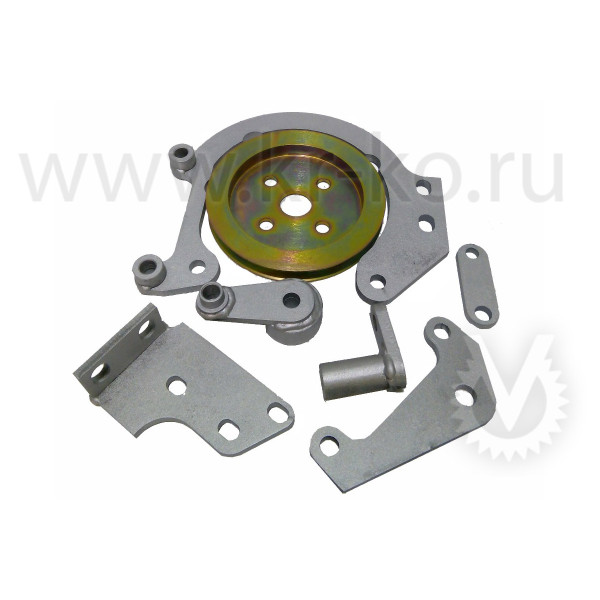 Кронштейн компрессора для JAC N56с с двигателем HFC4DE1-1D E5 150л.с. (с сохранением кондиционером), под компрессор SD 5H14 /7H15
