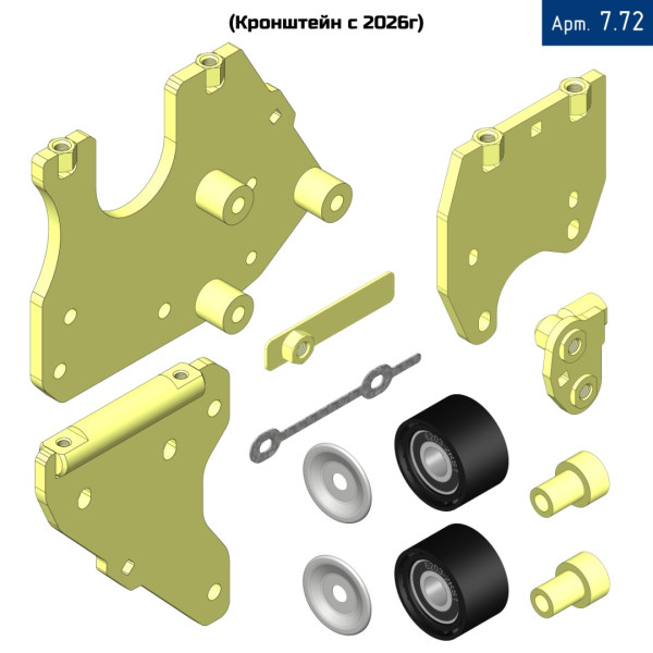 Кронштейн компрессора для JAC N120 с двигателем Cummins ISF38s4R154 E4-5 (с сохранением кондиционера), под компрессор ТМ 21
