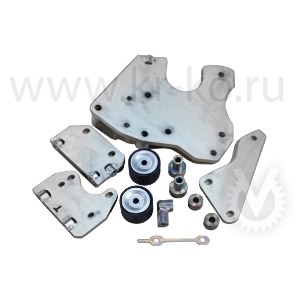 Кронштейн компрессора для JAC N75 (80, 90) с двигателем Cummins ISF38s4R154 E4-5 (с сохранением кондиционера), под компрессор ТМ 21