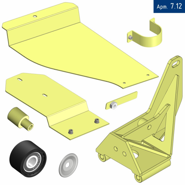 Кронштейн компрессора для JAC N35(Sollers Argo) с двигателем HFC4DB2-1D Е5 2L (с кондиционером), под компрессор SD 5H14/7H15