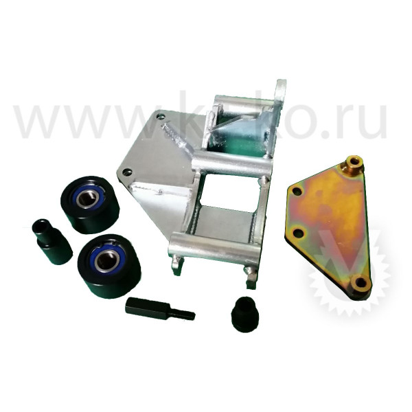 Кронштейн компрессора для JAC N35 с двигателем HFC4GA3.3D Е5 2L, с кондиционером (бензин), под компрессор SD 5H14/7H15