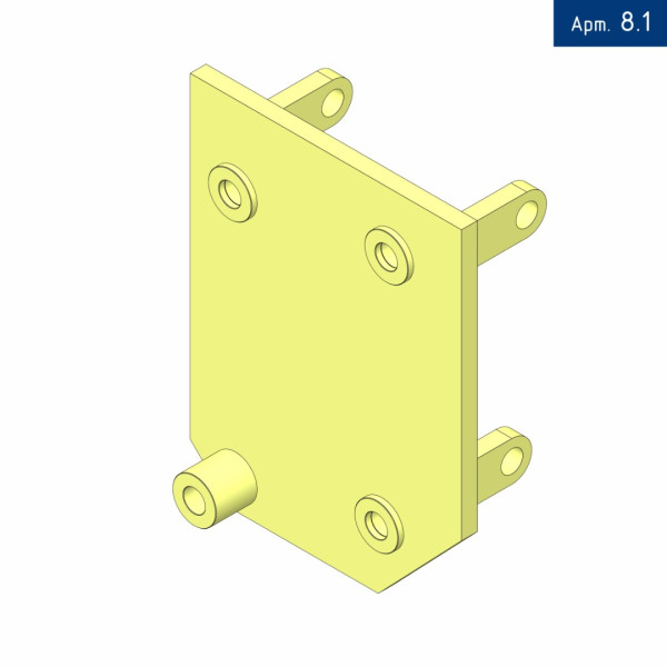 Кронштейн компрессора для Nissan Cabstar с двигателем ZD30 3л. Е3, под компрессор SD 5H14/7H15