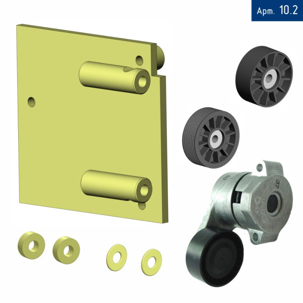 Кронштейн компрессора для Peugeot Boxer с двигателем PSA4H 2.2 HD (передний привод), под компрессор SD 5H11, 5H14/7H15