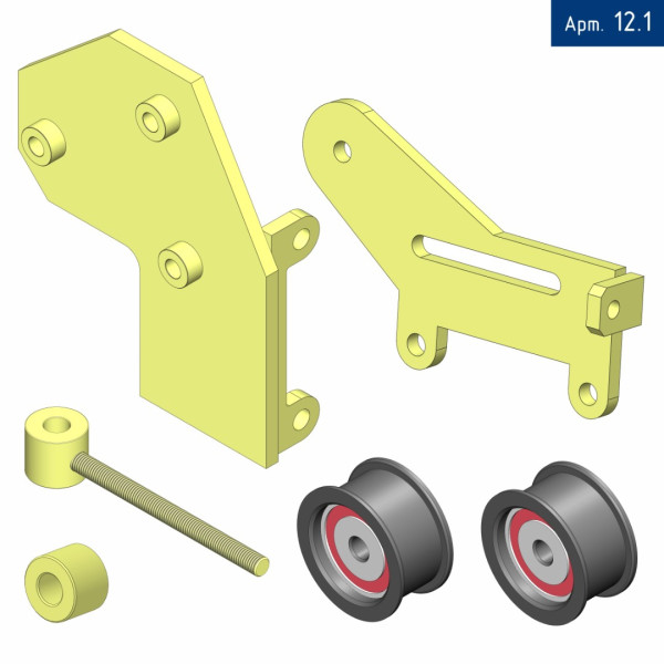 Кронштейн компрессора для VW Caddi с двигателем 1.2, под компрессор SD 5H11
