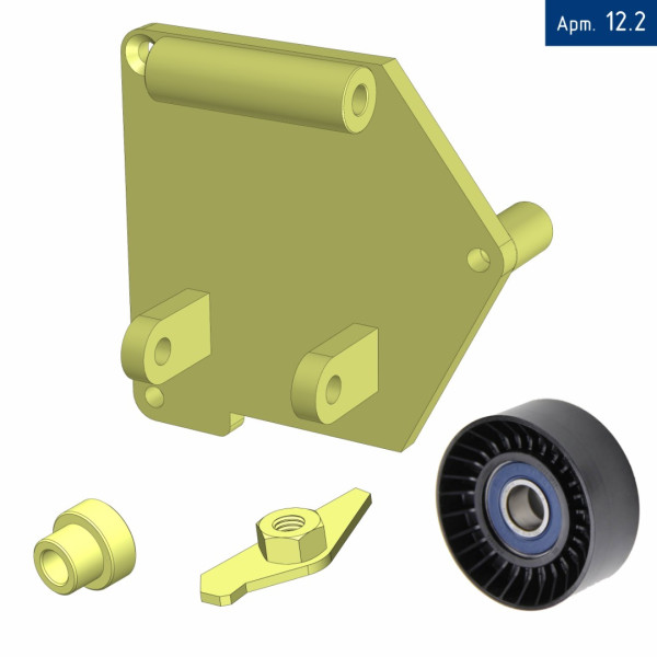 Кронштейн компрессора для VW Crafter с двигателем 2.0 Е4 RWD с 2011 г., под компрессор SD 5H14/7H15