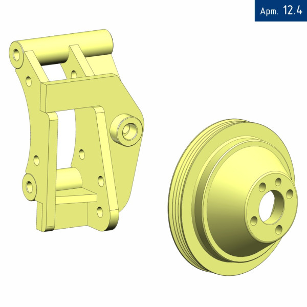Кронштейн компрессора для VW Crafter DAU 2.0 Е5 FWD с 2019г, под компрессор SD5H14/7H15