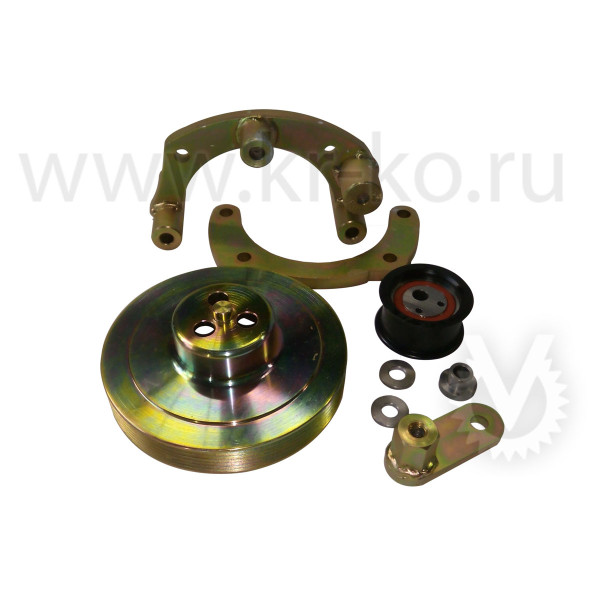 Кронштейн компрессора для Газель NEXT с двигателем Cummins 2.8 Е4-5 (нижний максимум прижатый к двс) поликлин под компрессор SD 5H14/7H15