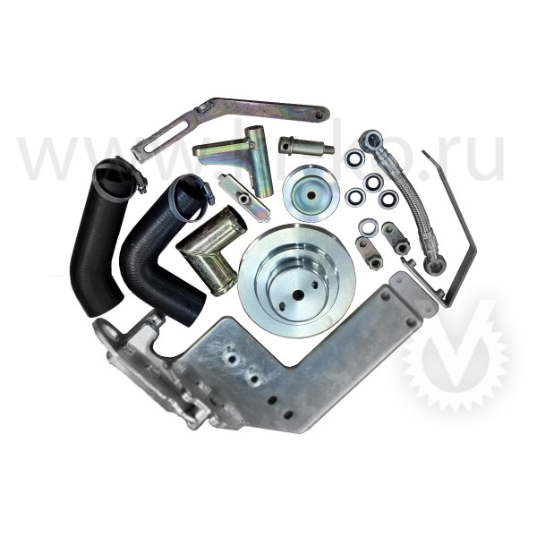 Кронштейн компрессора для DongFeng Captain-T с двигателем 2.3L TDI (Q23) c сохранением штатного кондиционера, под компрессор SD 5H14/7H15