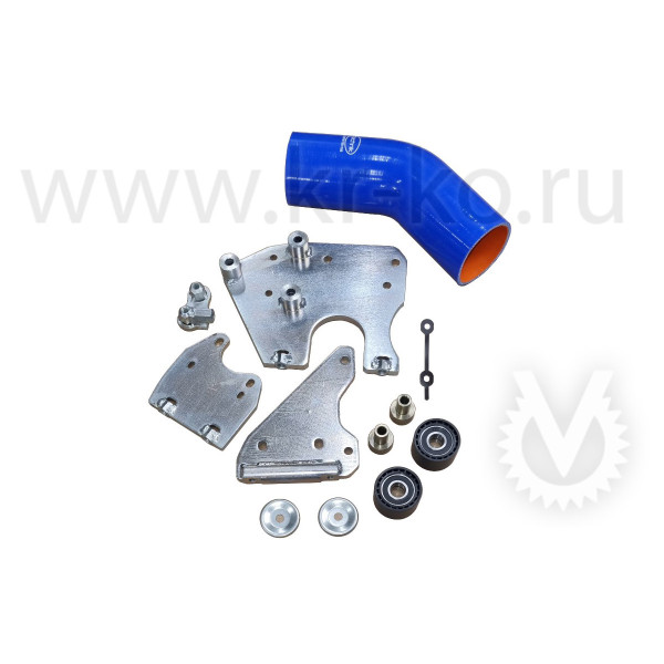 Кронштейн компрессора для DongFeng 80-120 с двигателем ISF3.8 c сохранением штатного кондиционера, под компрессор ТМ 21