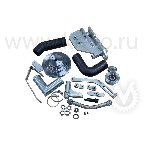 Кронштейн компрессора для DongFeng Q35 Т6 с двигателем (Q25A-150E60) с сохранением штатного кондиционера, под компрессор SD 5H14