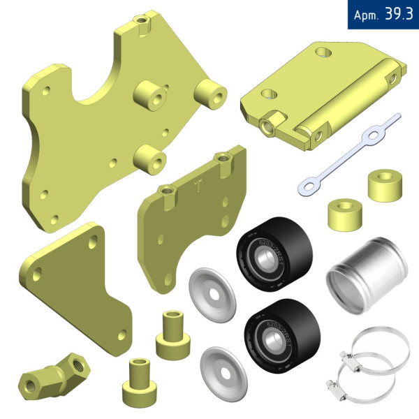 Кронштейн компрессора для FORLAND 8 с двигателем ISF3.8 с кондиционером, под компрессор ТМ 21