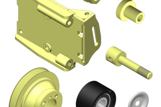 Кронштейн компрессора для ГАЗ Валдай 8 c дв. G21; G31; G51 под компрессор SD5H14; TM16 (с кондиционером)