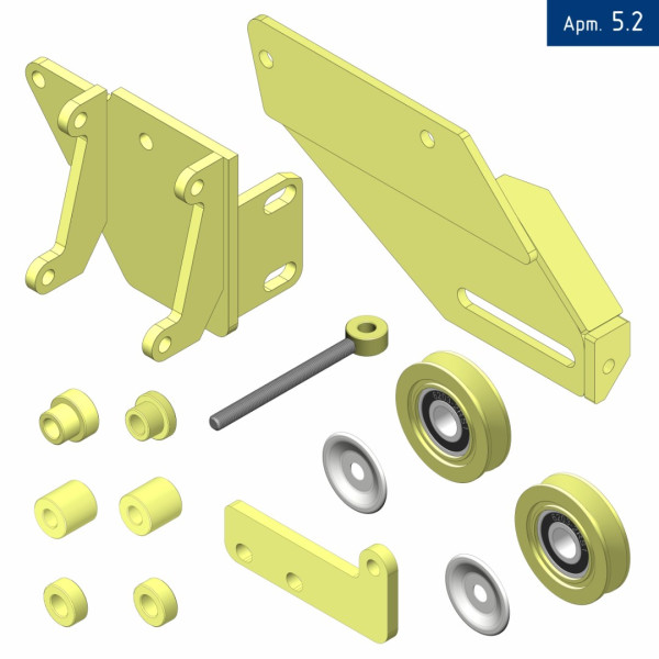 Кронштейн компрессора для ISUZU 4HK1 (основной ремень поликлиновой) под компрессор SD 5H14/7H15