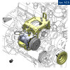 Кронштейн компрессора для Sollers SF5 TDi 2.7L АКПП с А/С, под компрессор SD5H14, ТМ-16